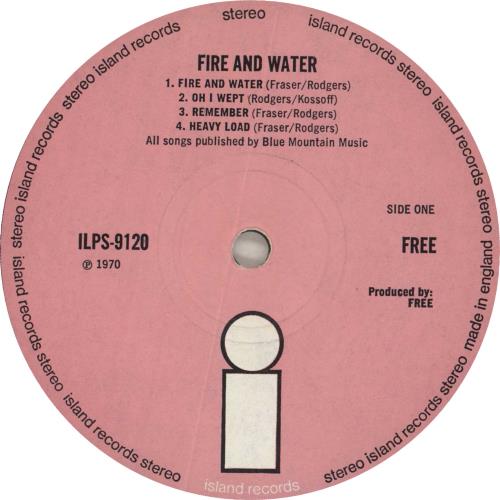 Free Fire And Water - 1st - EX UK vinyl LP album (LP record) (750683)